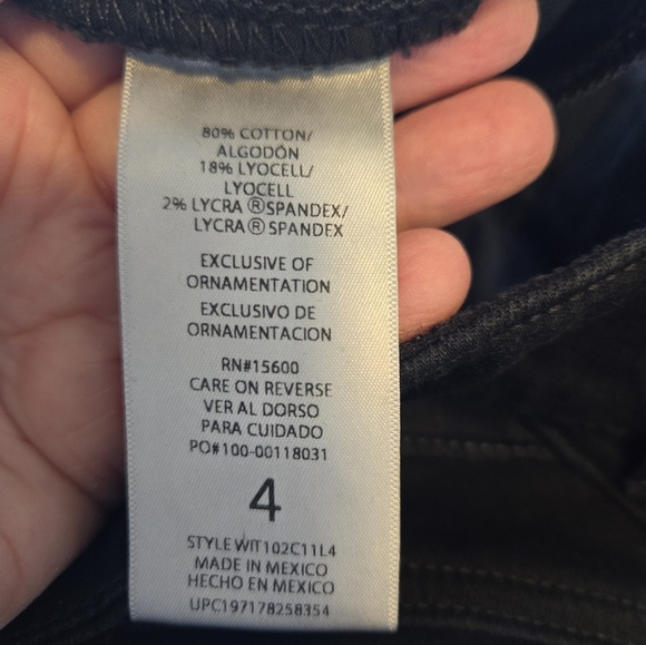 Wit & Wisdom Womens Boot-cut Black Denim Jeans Sz 4 Western Cowgirl Wear Stretch - Picture 10 of 11